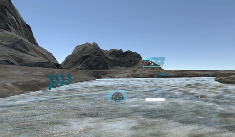 VR賽車黃河場景